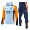 Real Madrid Hoodie Trainings Sweatshirt 2024-25 Blauwe - Heren